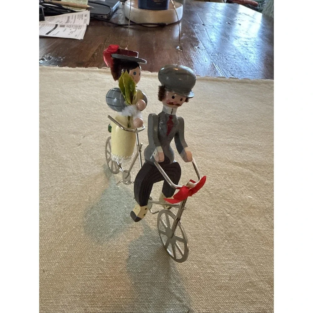 Vintage Kurt Adler 1979 Tandem Bike Christmas Decoration